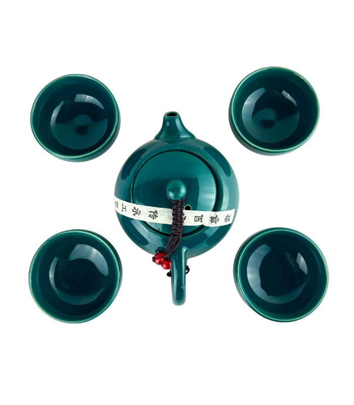 Чайний набір "Нефритовий" 4 піали, чайник