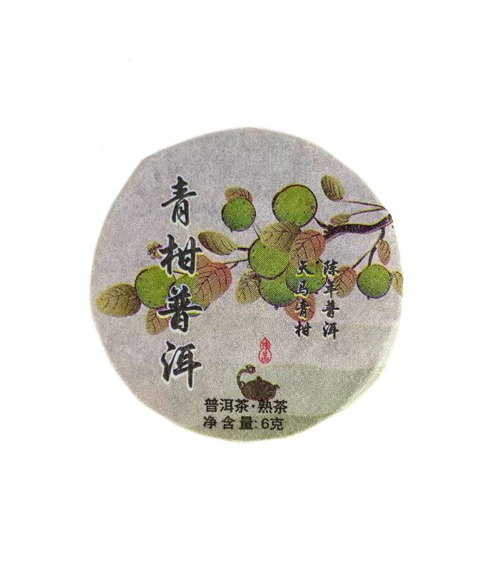 Шу пуер з Зеленим Мандарином 6 грам