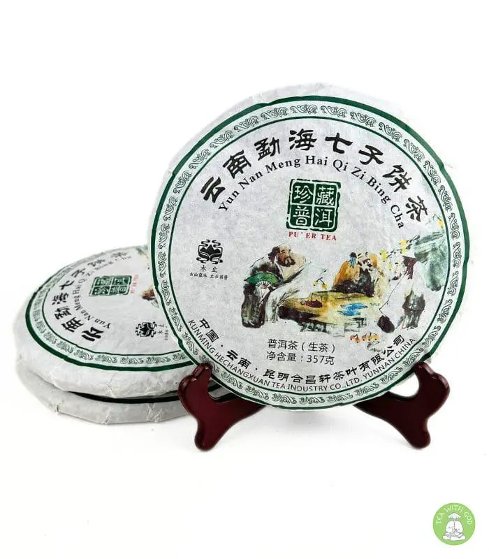 Шен Пуер "Meng Hai Qi Zi Bing Cha" 357 грам - Зображення 2