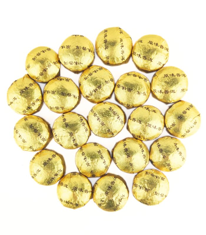 Шу Пуер Міні Точа у золотій фользі