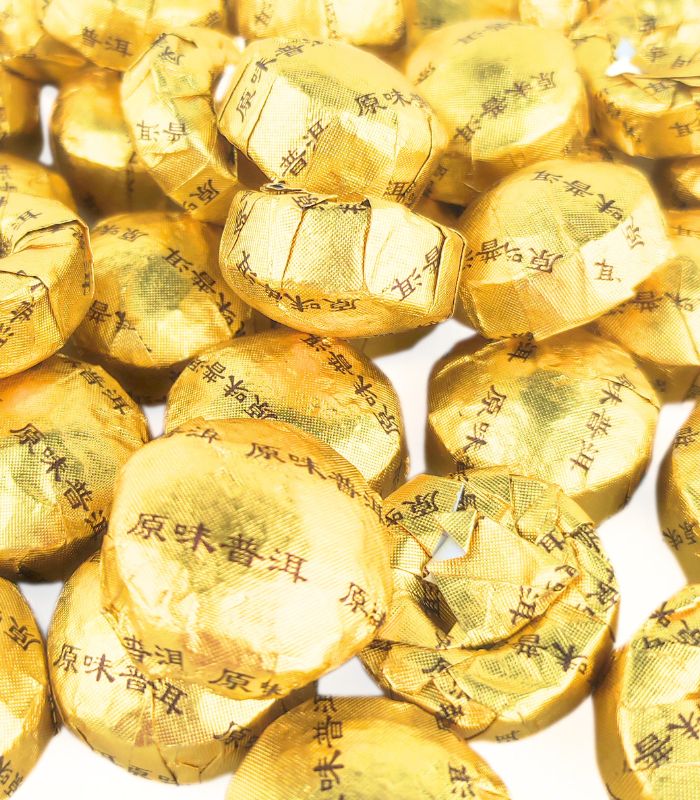 Шу Пуер Міні Точа у золотій фользі