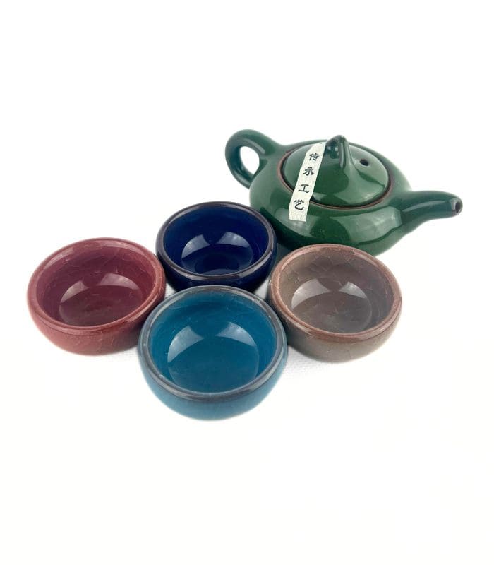 Чайний Набір: Чайник 160 мл + 4 Піали | Для Церемонії | Кераміка