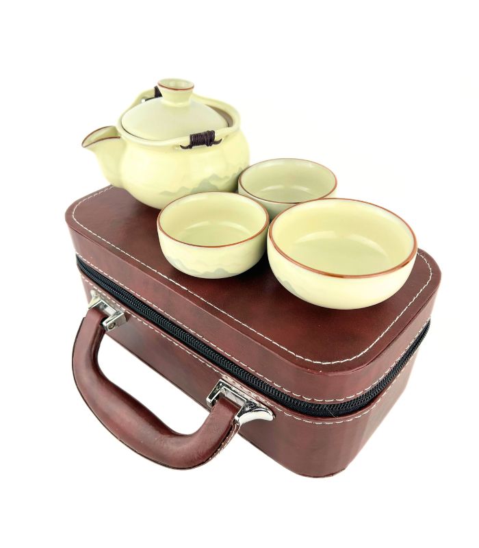 Дорожній набір для чайної церемонії «Гірський туман» у захисному кейсі