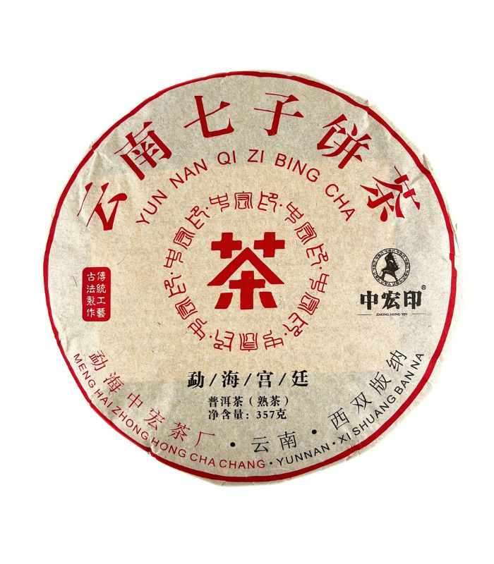 Шу Пуер Чжун Хун «Сім синів» 357 грам Пуер Сім Синів